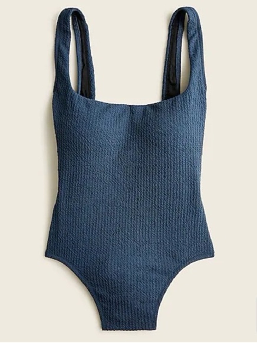 Jcrew ladies Navy Textured One-Piece Swimsuit